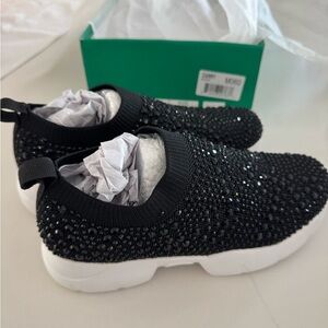 NWT Lauren Lorraine sparkly slip on sneakers size 6